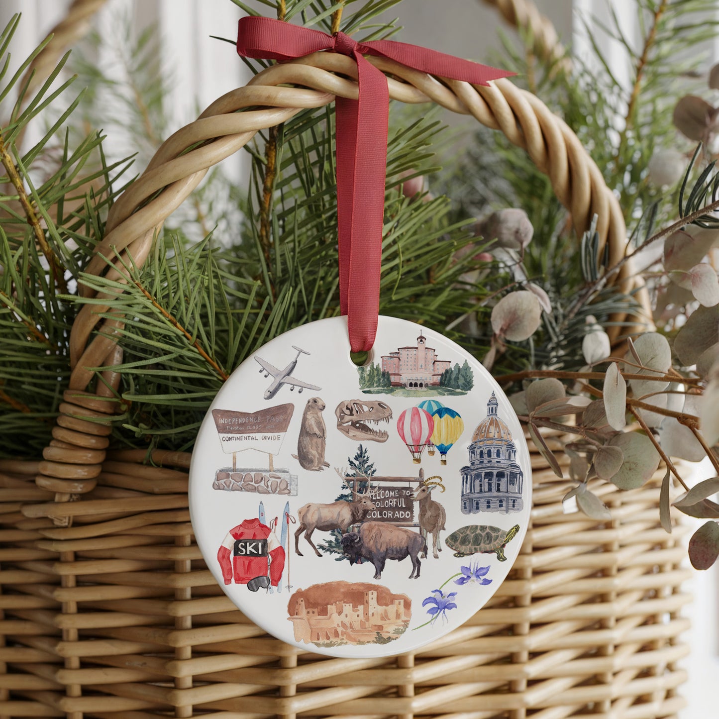 Colorado Forever! Two Sided Ornament With Gift Box
