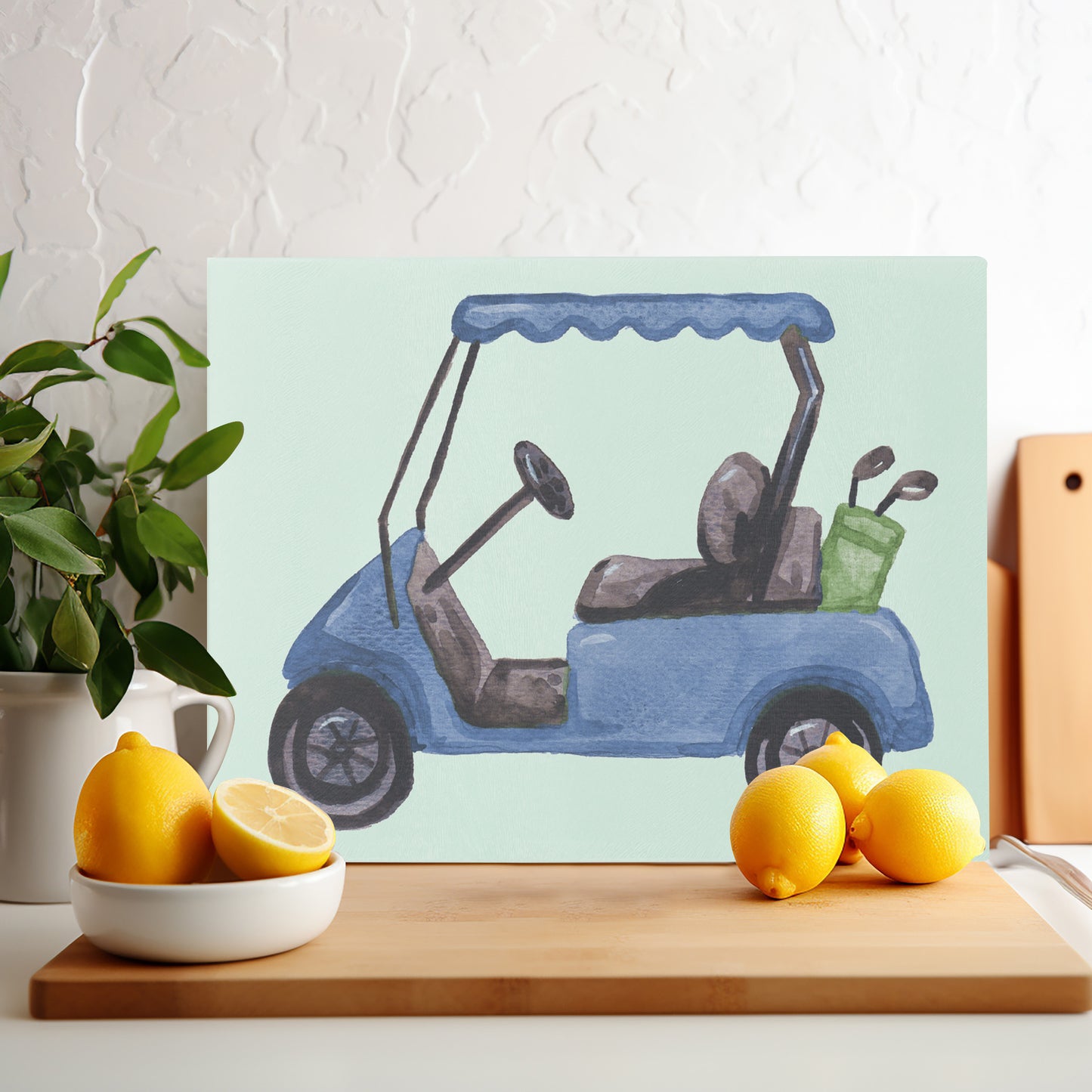 Tempered Glass Cutting Board - Fairway Golf Cart