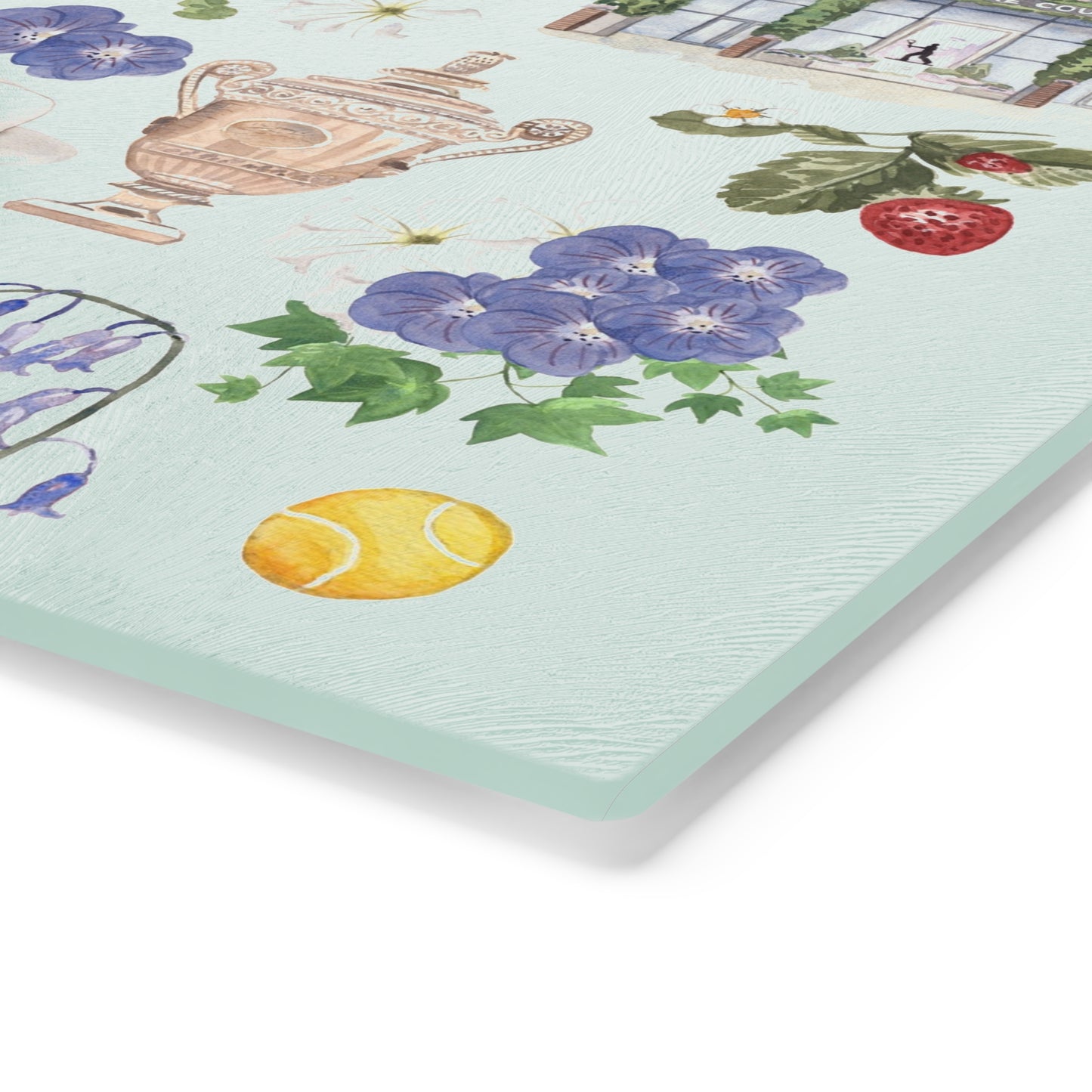 Tempered Glass Cutting Board - Wimbledon Tennis