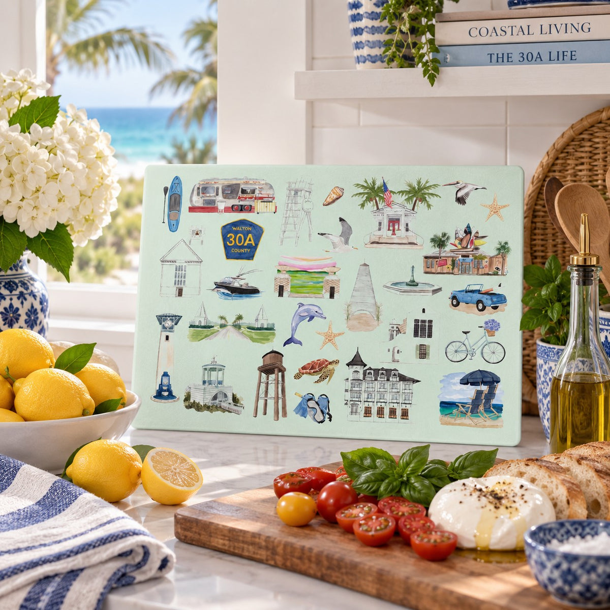 30A (Florida) Tempered Glass Cutting Board