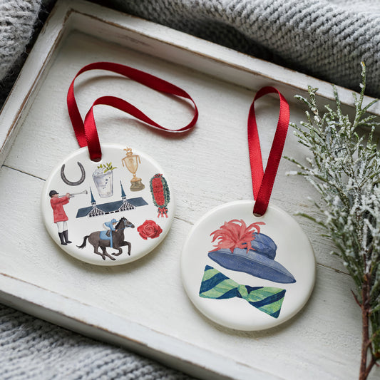 Derby Days Two Sided Ornament With Gift Box