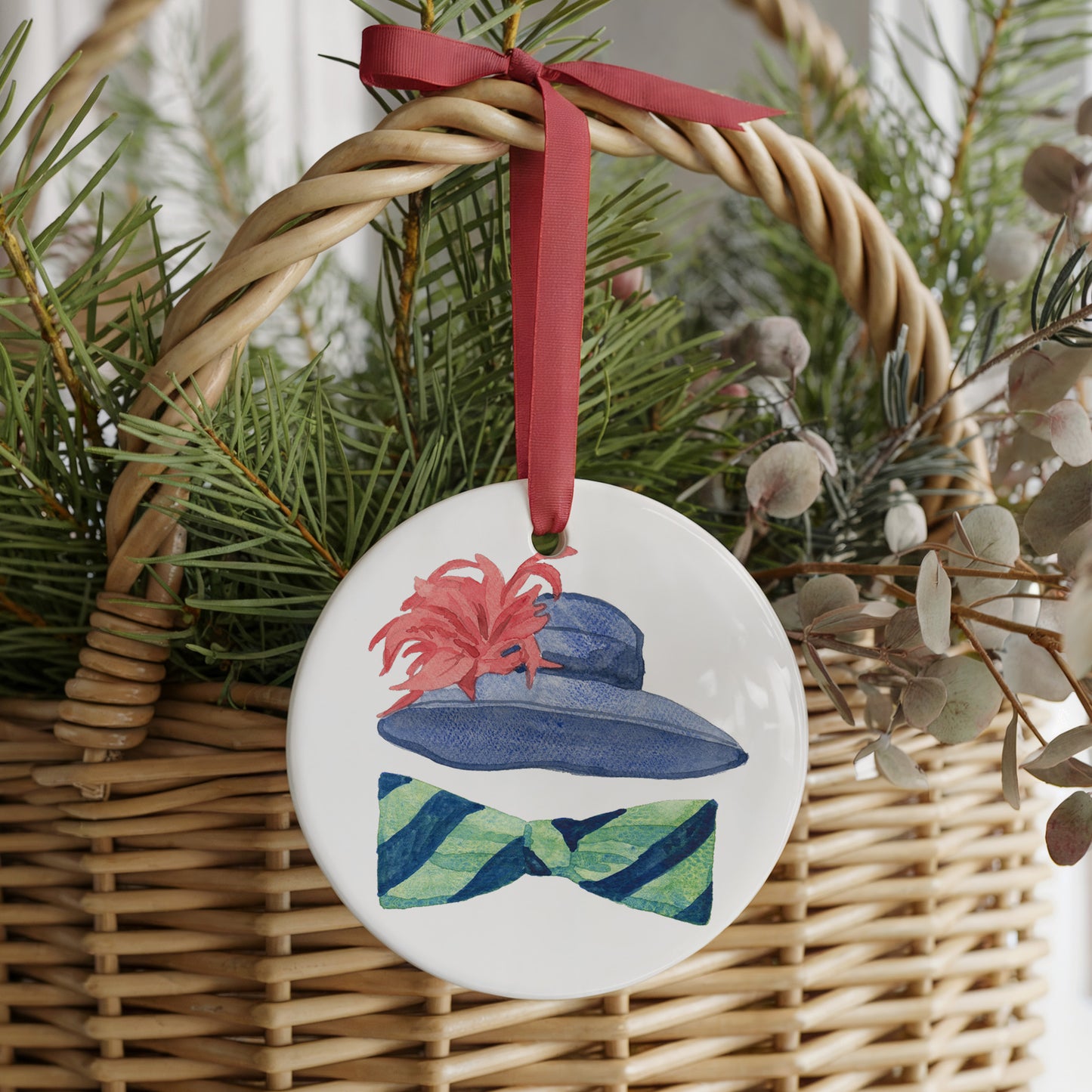 Derby Days Two Sided Ornament With Gift Box