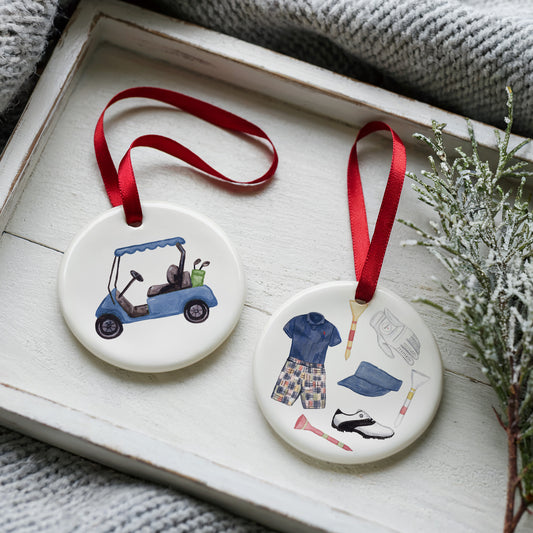 Fairway Golf Men’s Two Sided Ornament With Gift Box