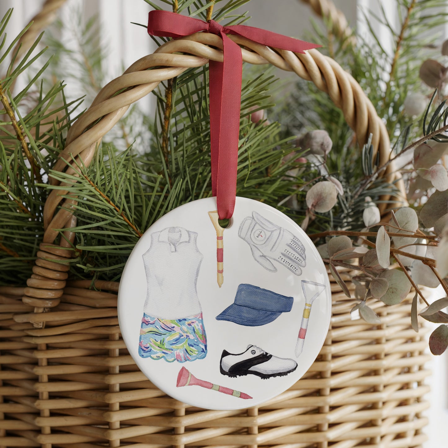 Fairway Golf Women’s Two Sided Ornament With Gift Box