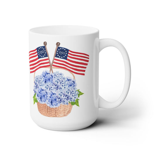 Freedom250® Patriotic Basket Ceramic Mug