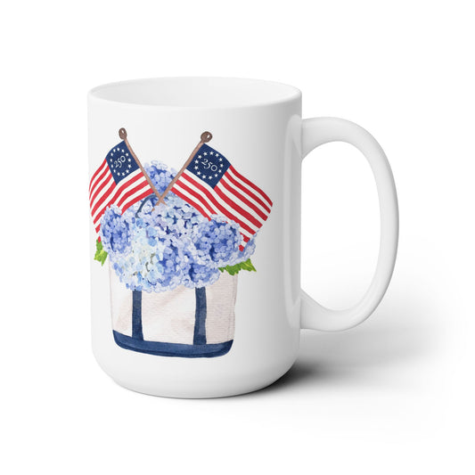 Freedom250® Patriotic Tote Ceramic Mug