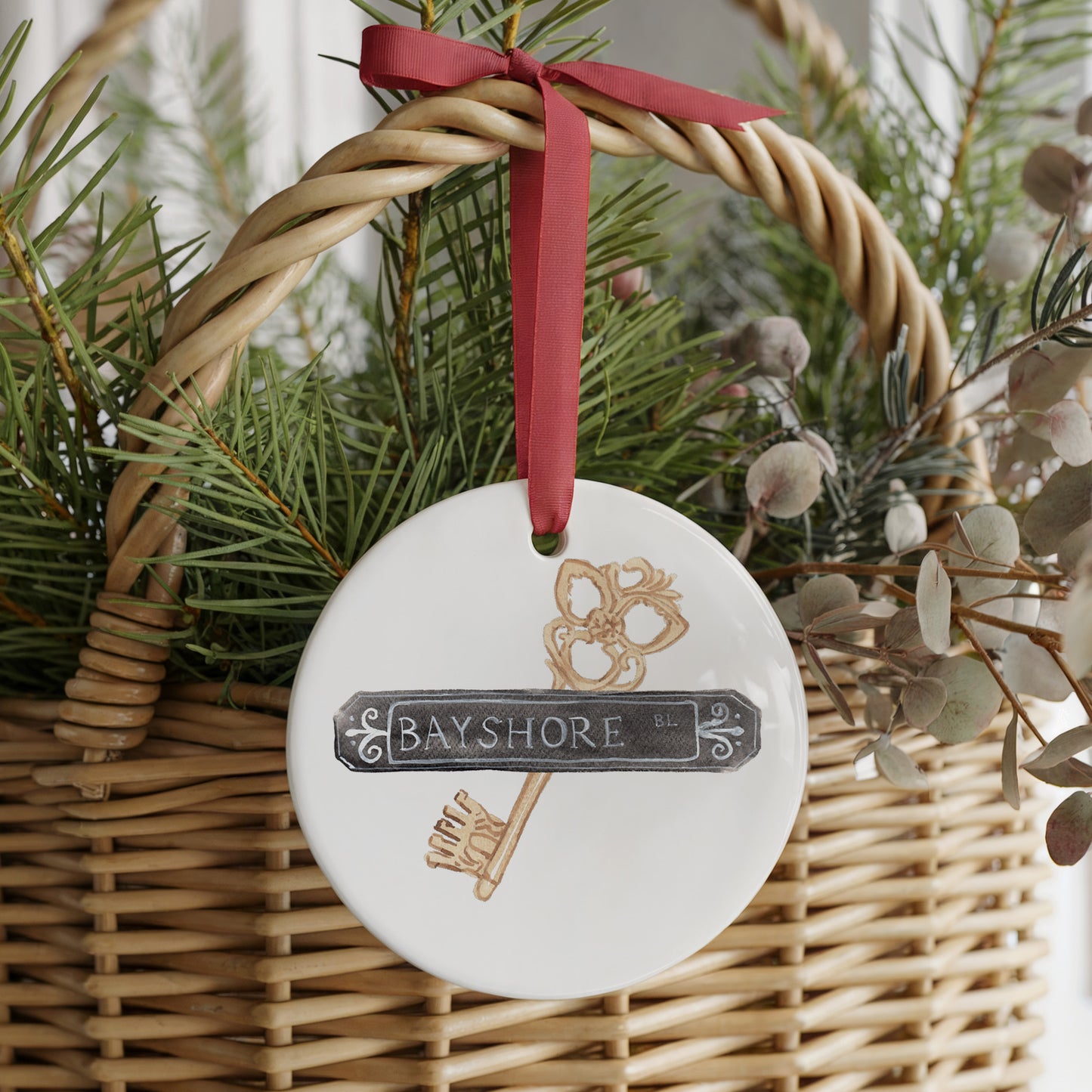 Gasparilla Two Sided Ornament With Gift Box