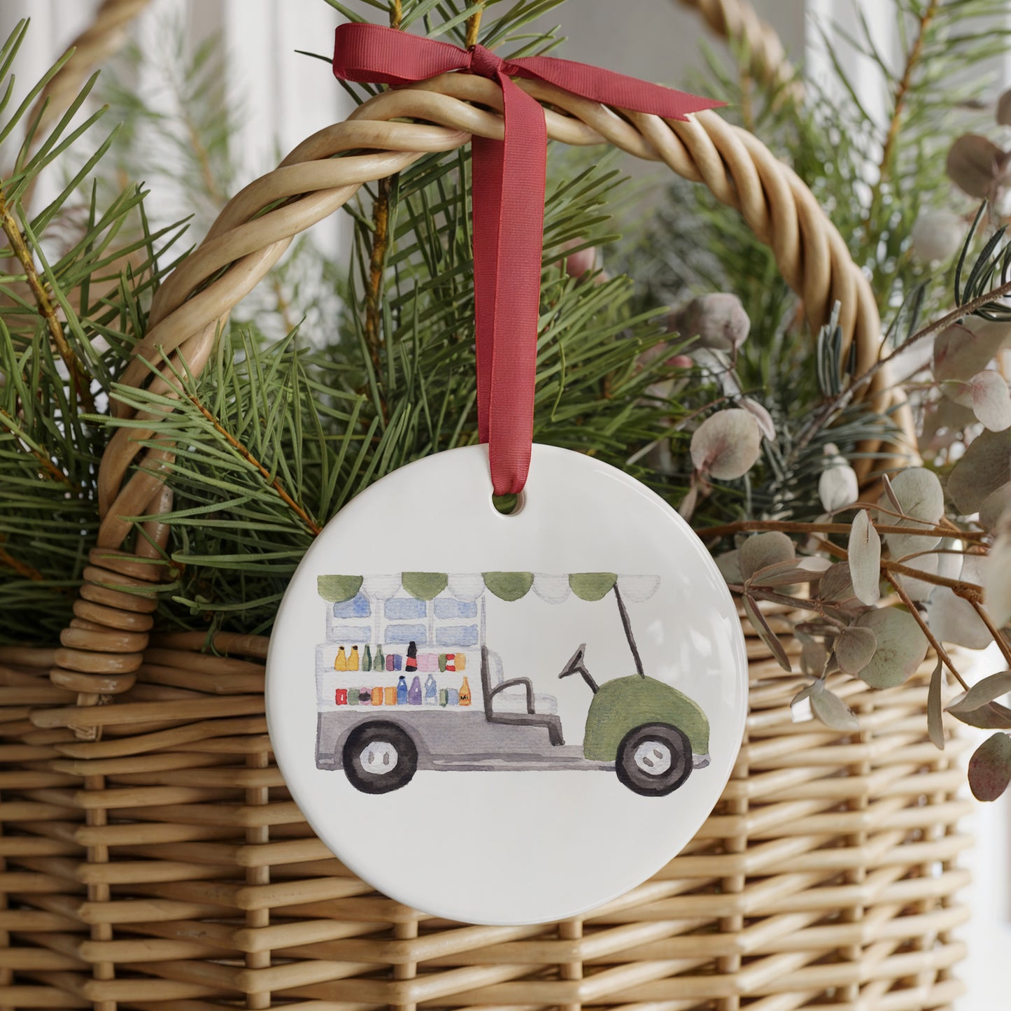 Hit The Links Golf Two Sided Ornament With Gift Box