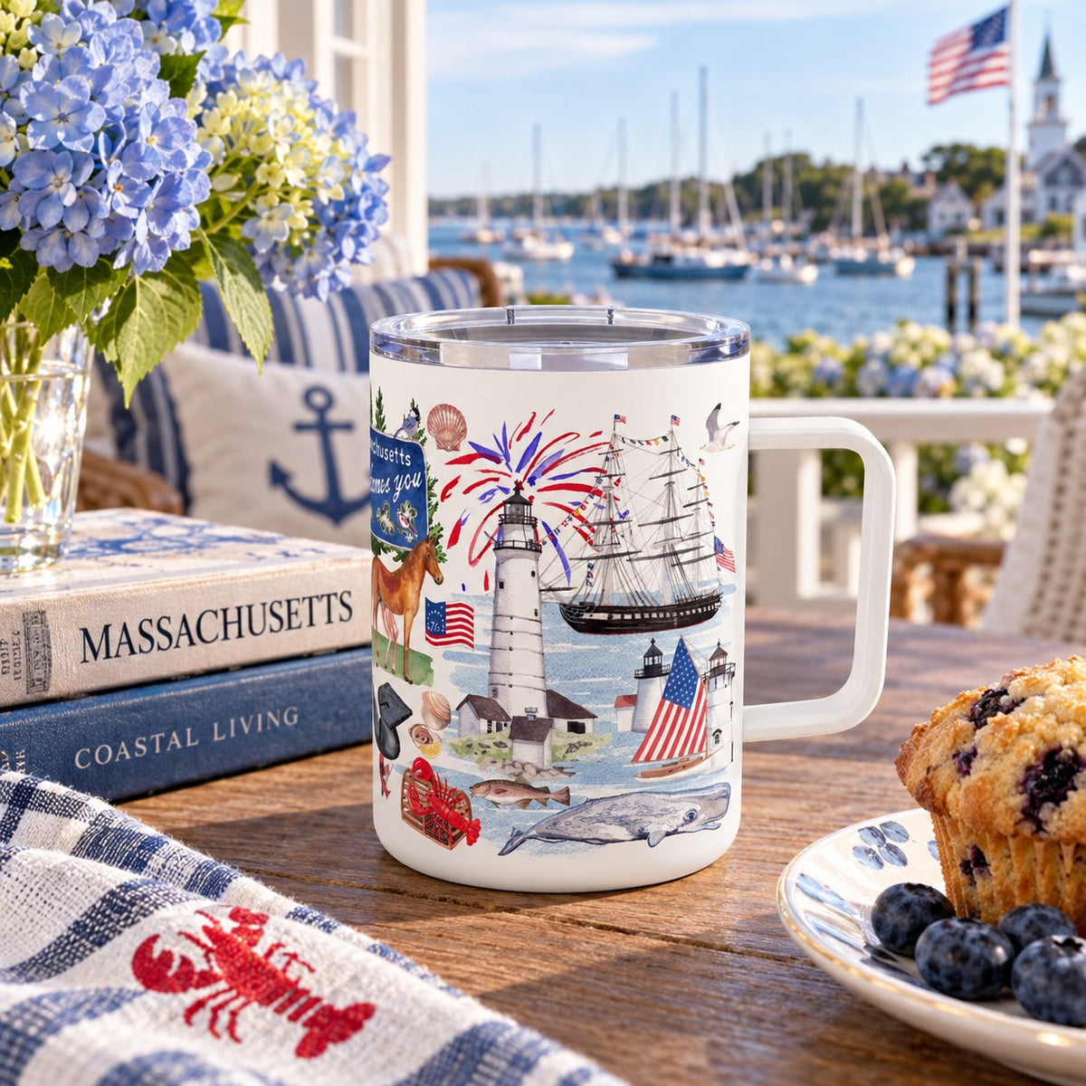 Massachusetts Forever! Insulated Travel Mug