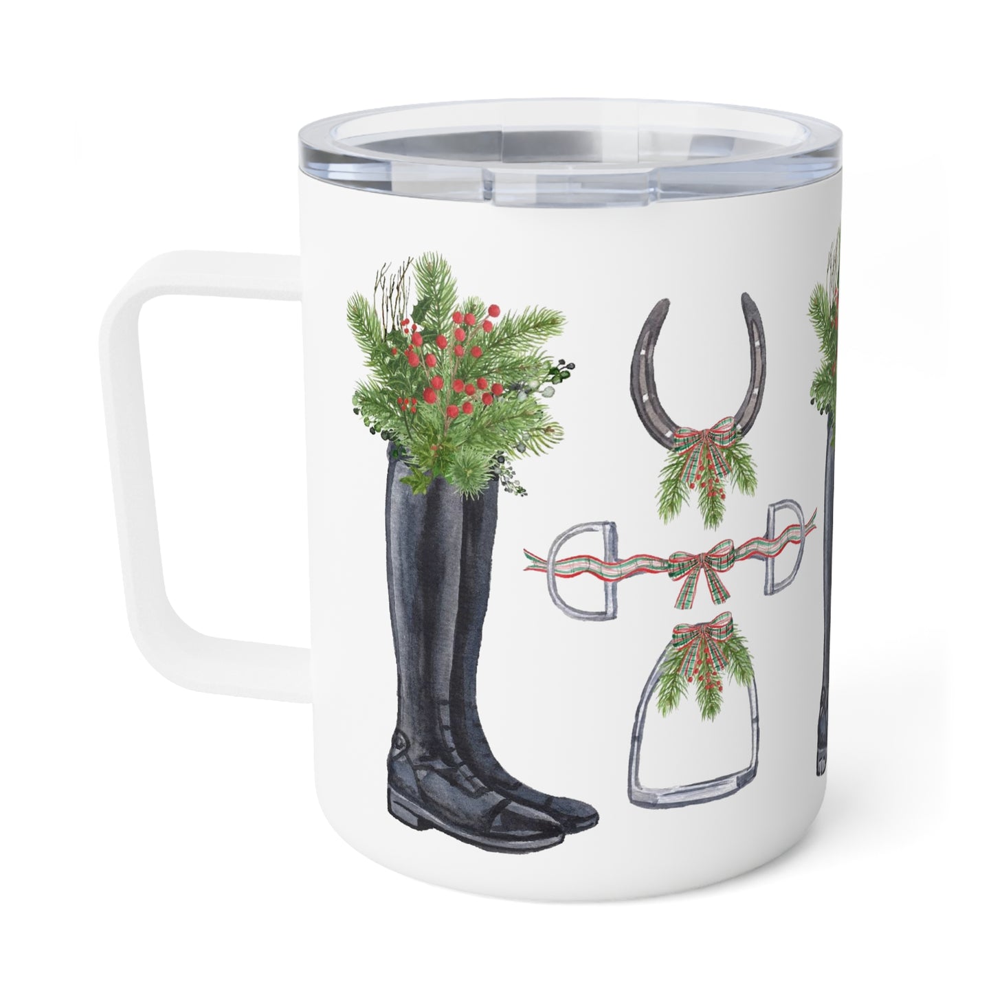 Wellington Christmas Equestrian Insulated Multi Mug