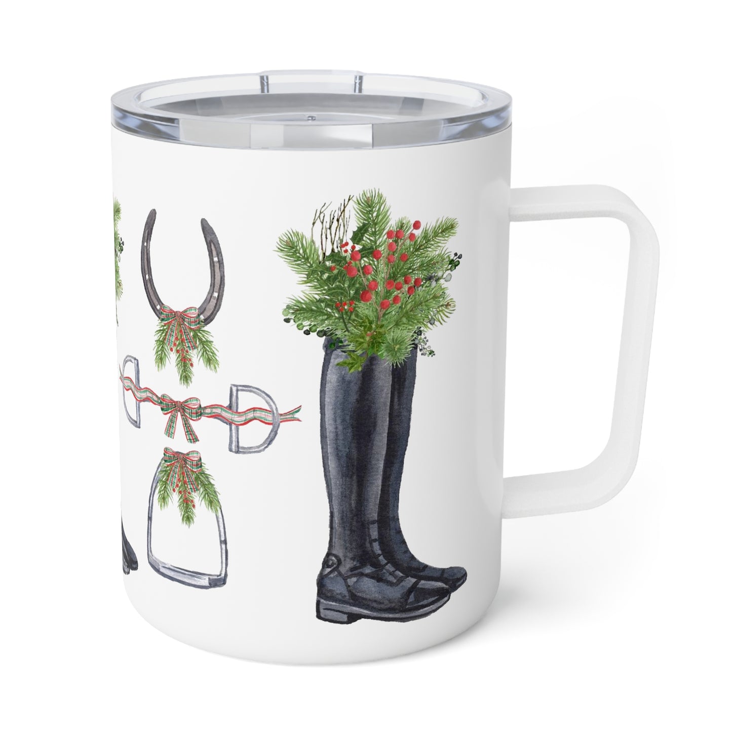 Wellington Christmas Equestrian Insulated Multi Mug