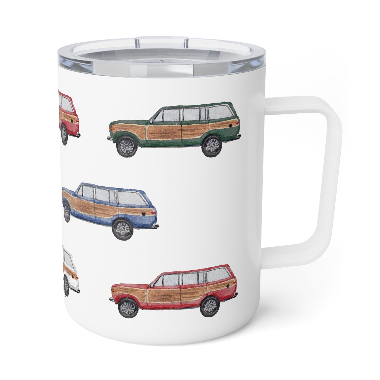 Woody Wagon Insulated Mug With Optional Personalization