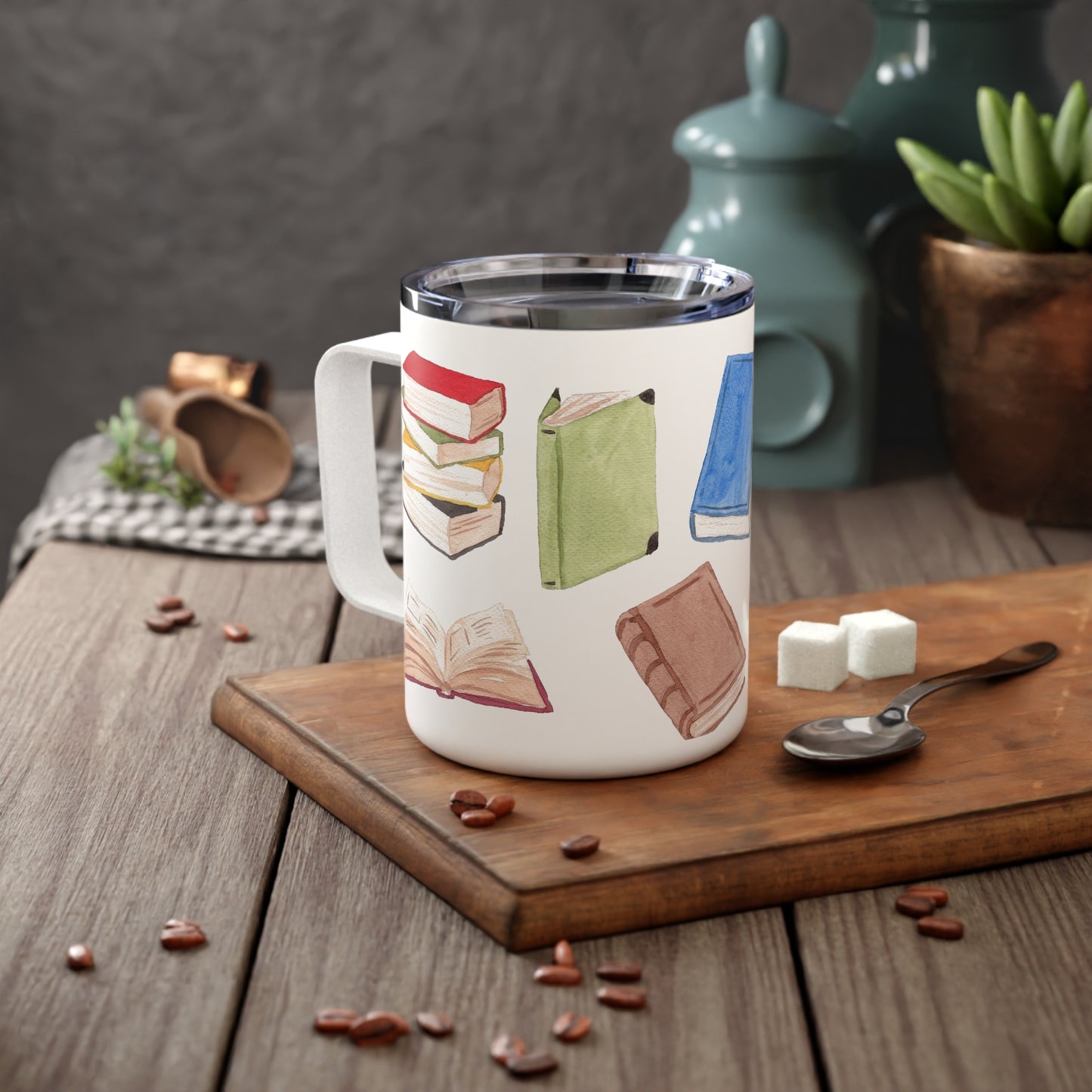 All Booked Up Insulated Travel Multi Mug With Optional Monogram