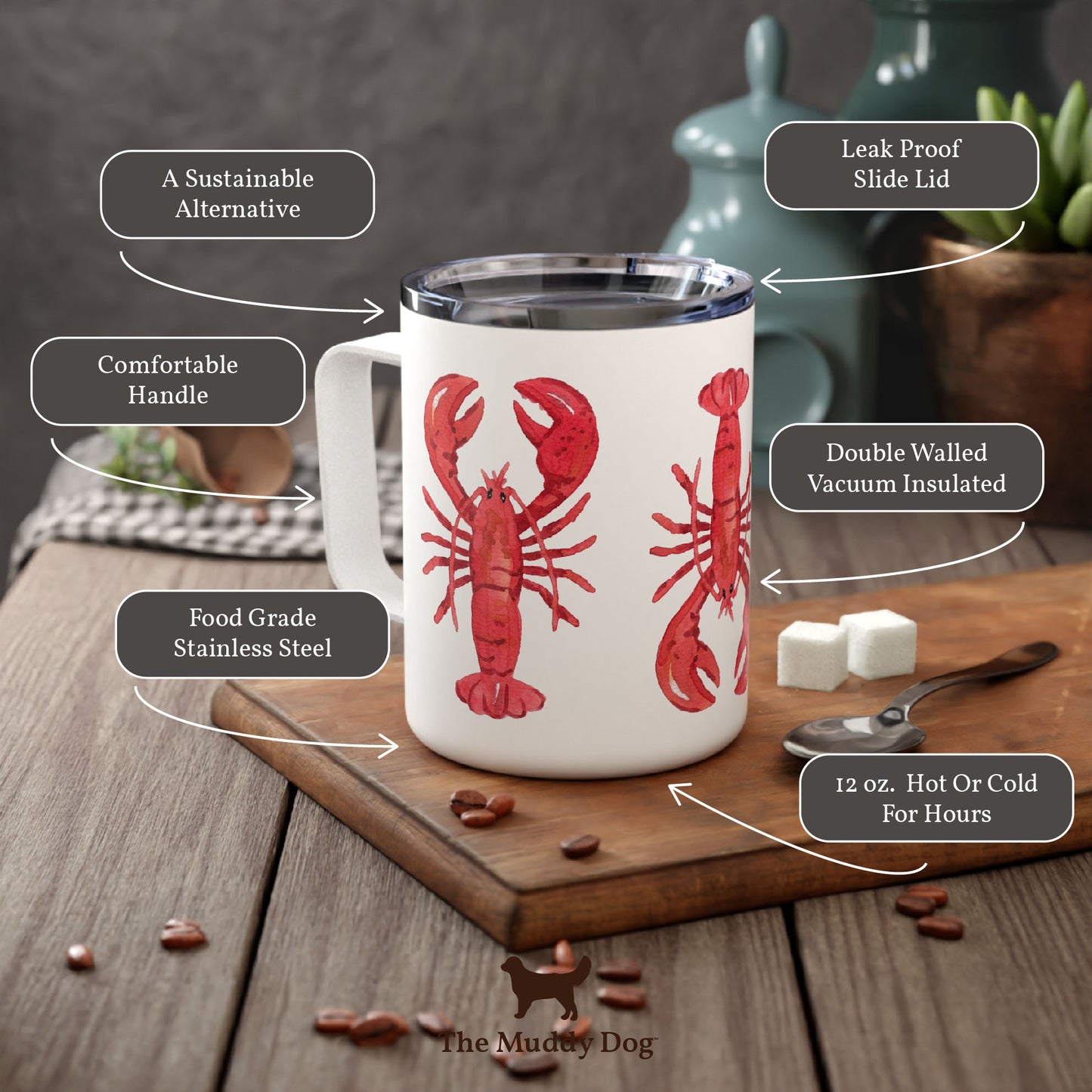 Lucky Charm Shamrock Topiary Insulated Multi Mug