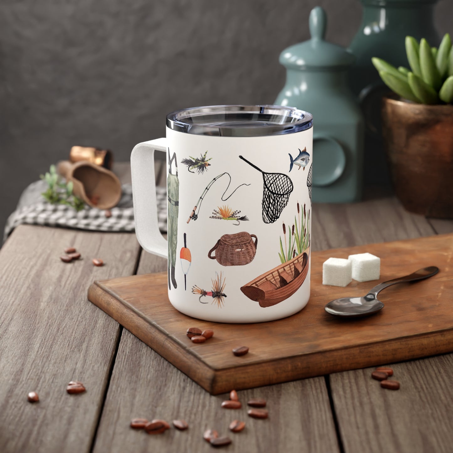 Gone Fishing Insulated Multi Mug With Optional Personalization