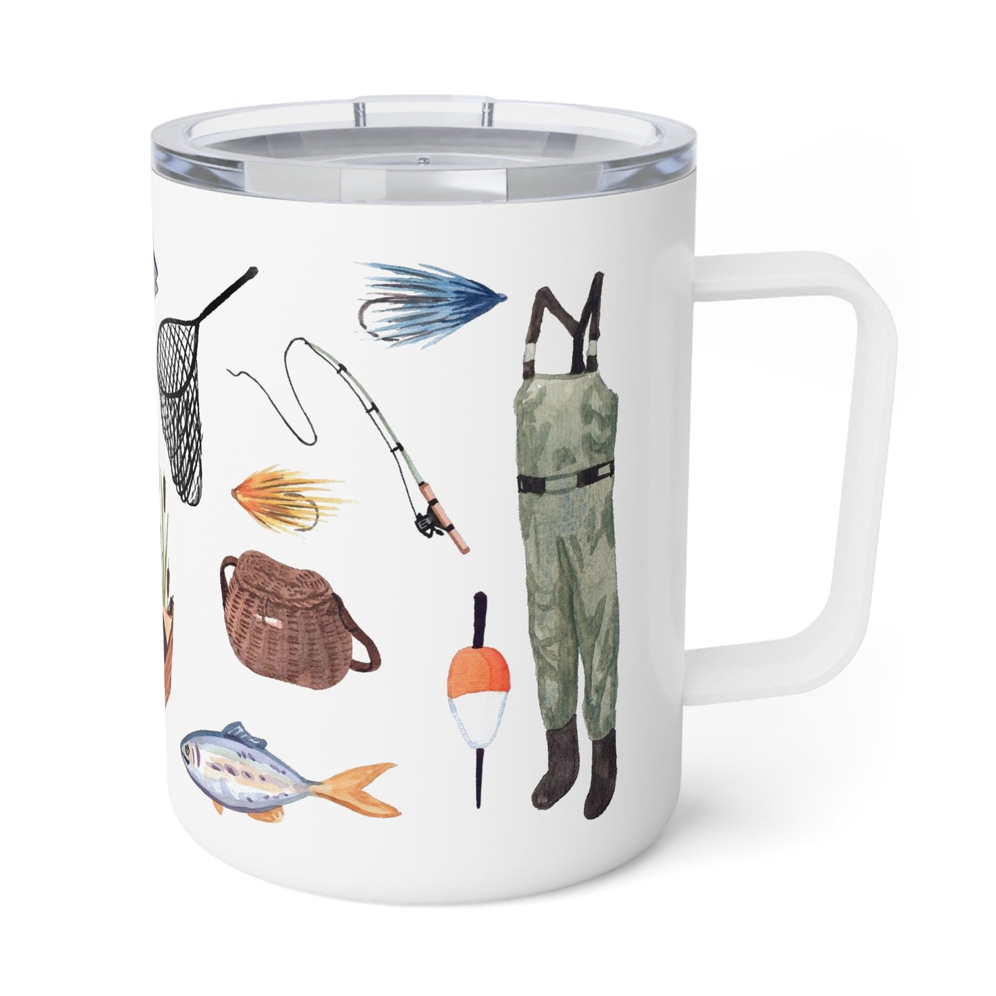 Gone Fishing Insulated Mug With Optional Personalization