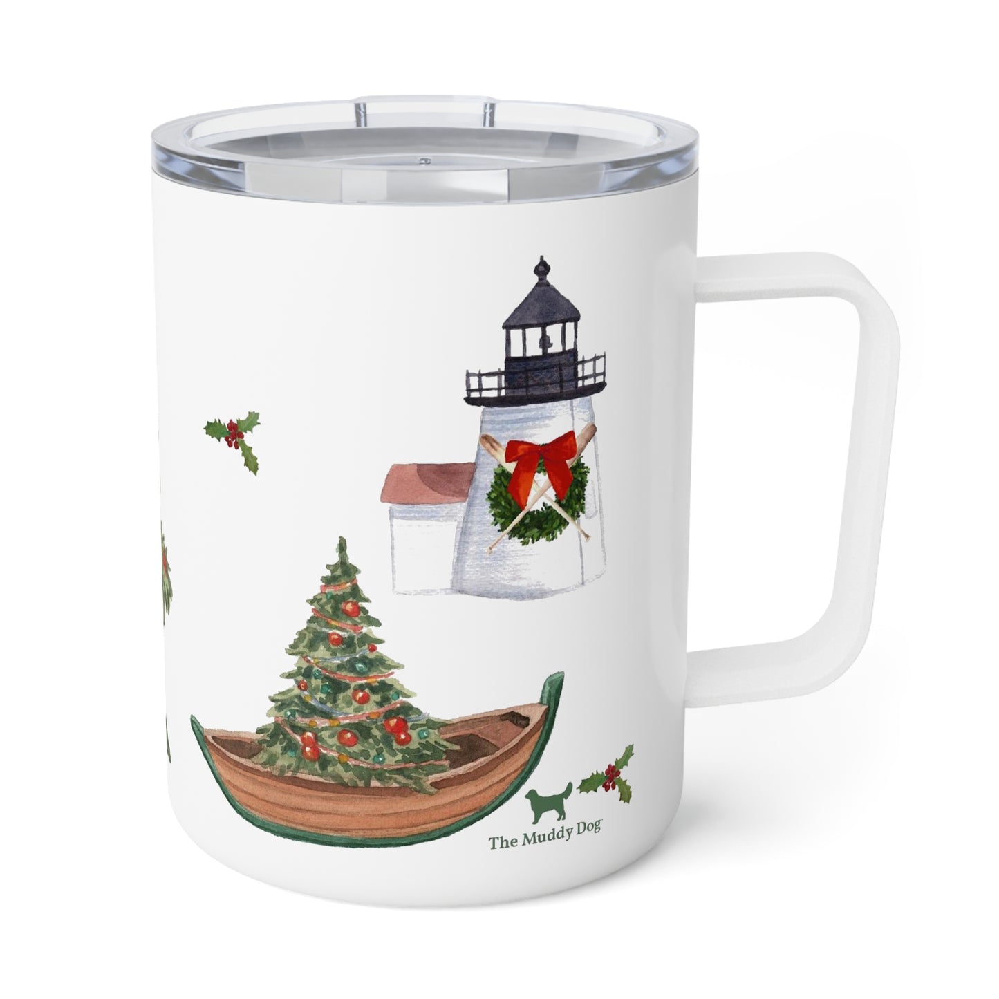 Nantucket Christmas Insulated Mug