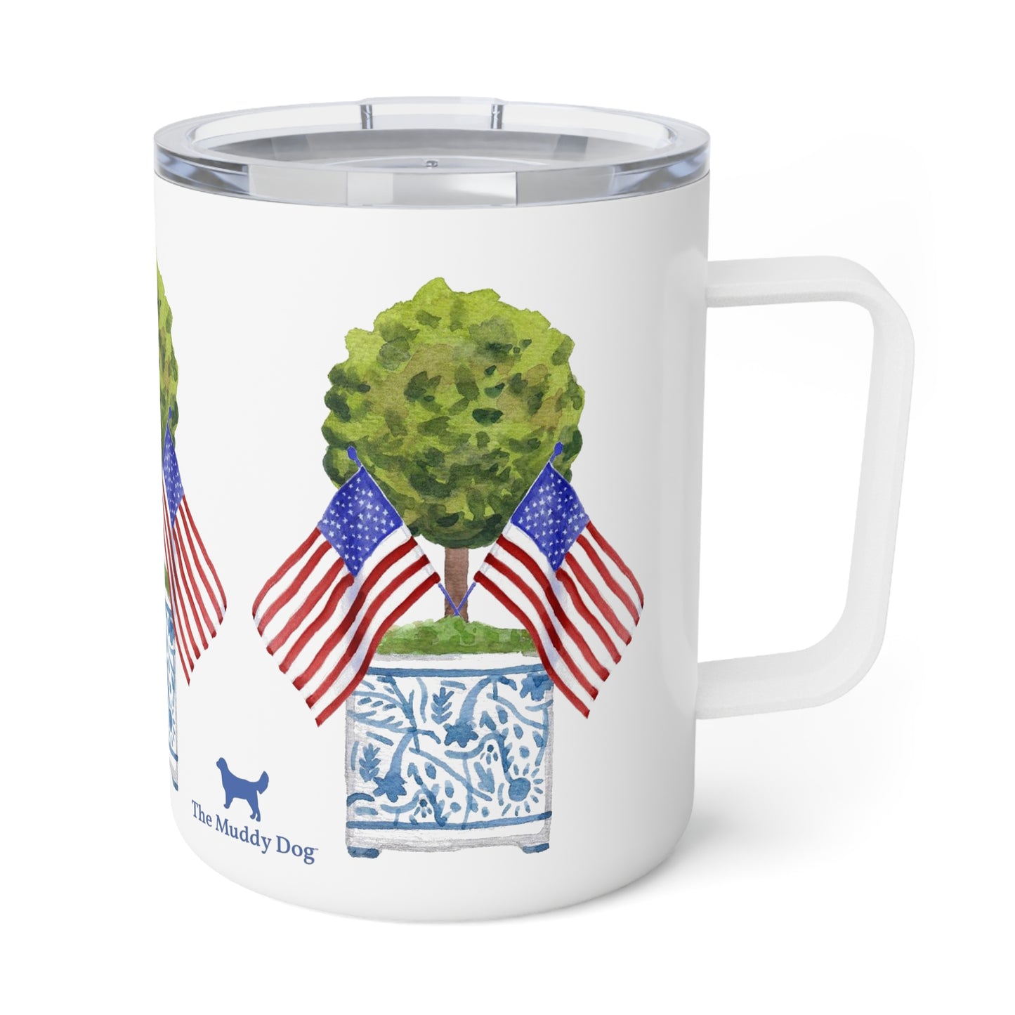 Patriotic Topiary Insulated Mug