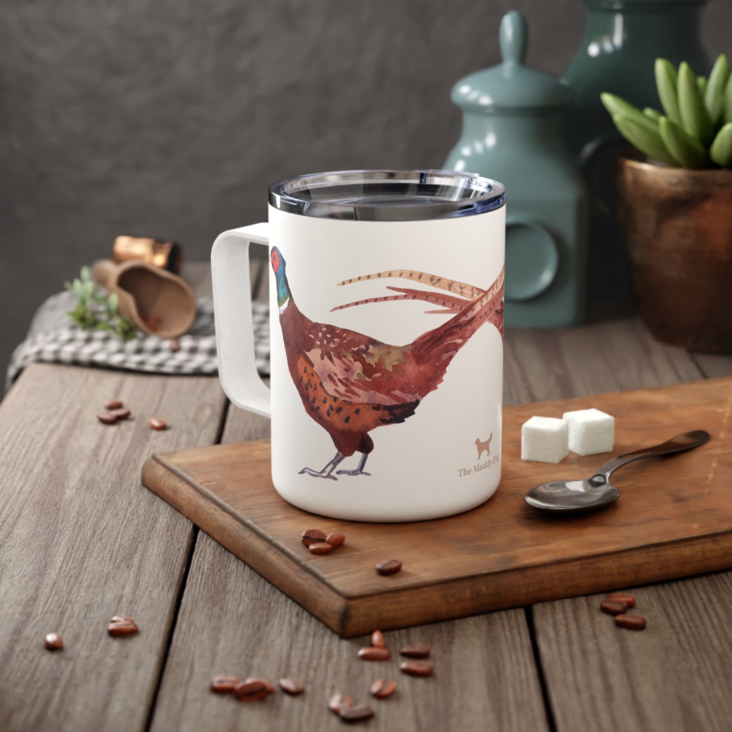 Pheasantries Insulated Mug With Optional Personalization