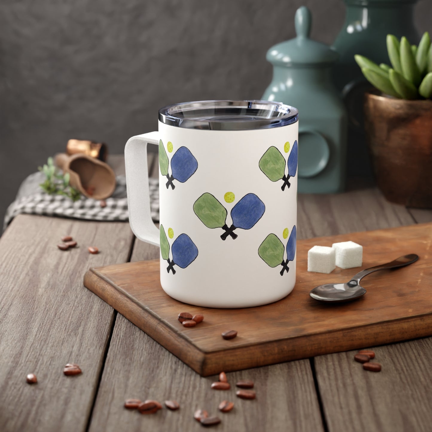 Pickleball Insulated Mug - Mashpee With Optional Personalization