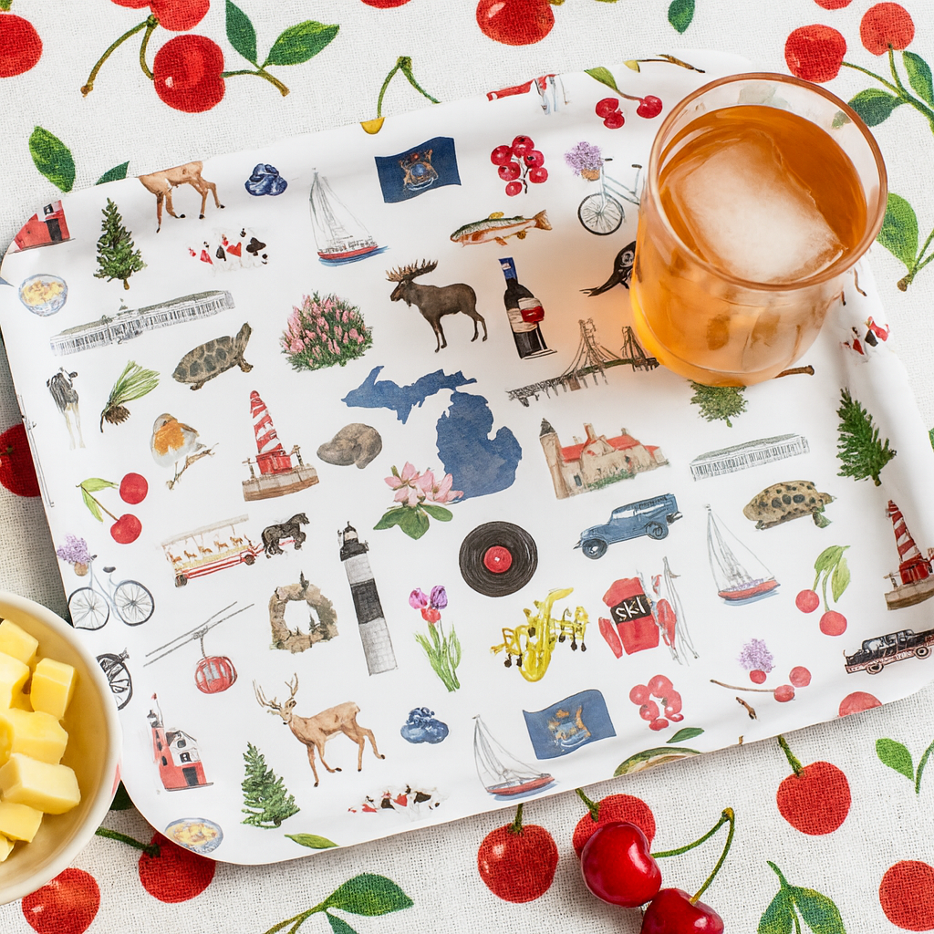 Michigan Forever! Birchwood Serving Tray
