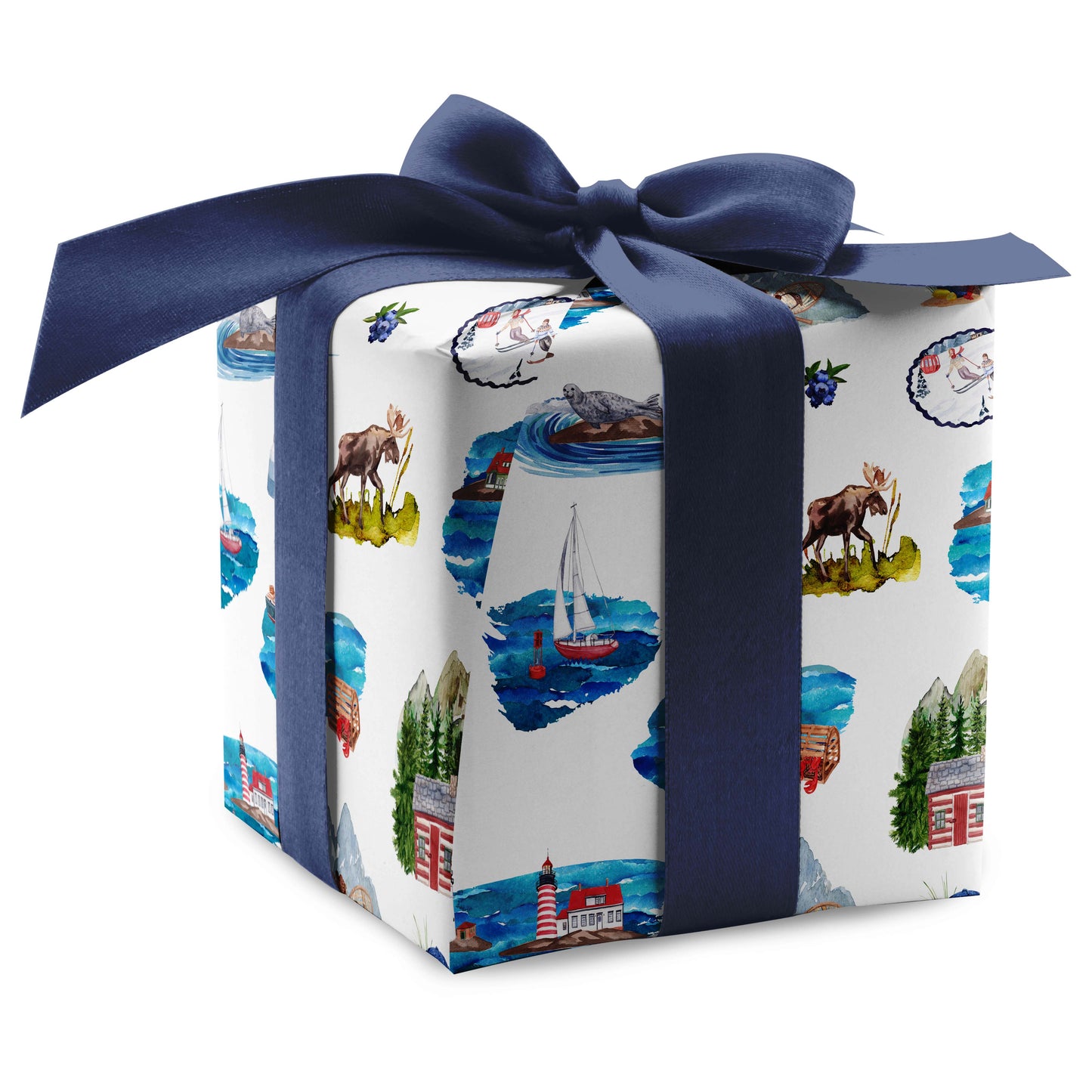 Maine Toile Luxury Gift Wrap