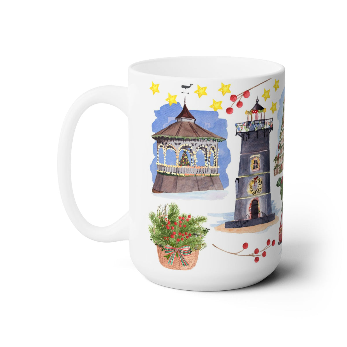 Martha's Vineyard Christmas Ceramic Mug