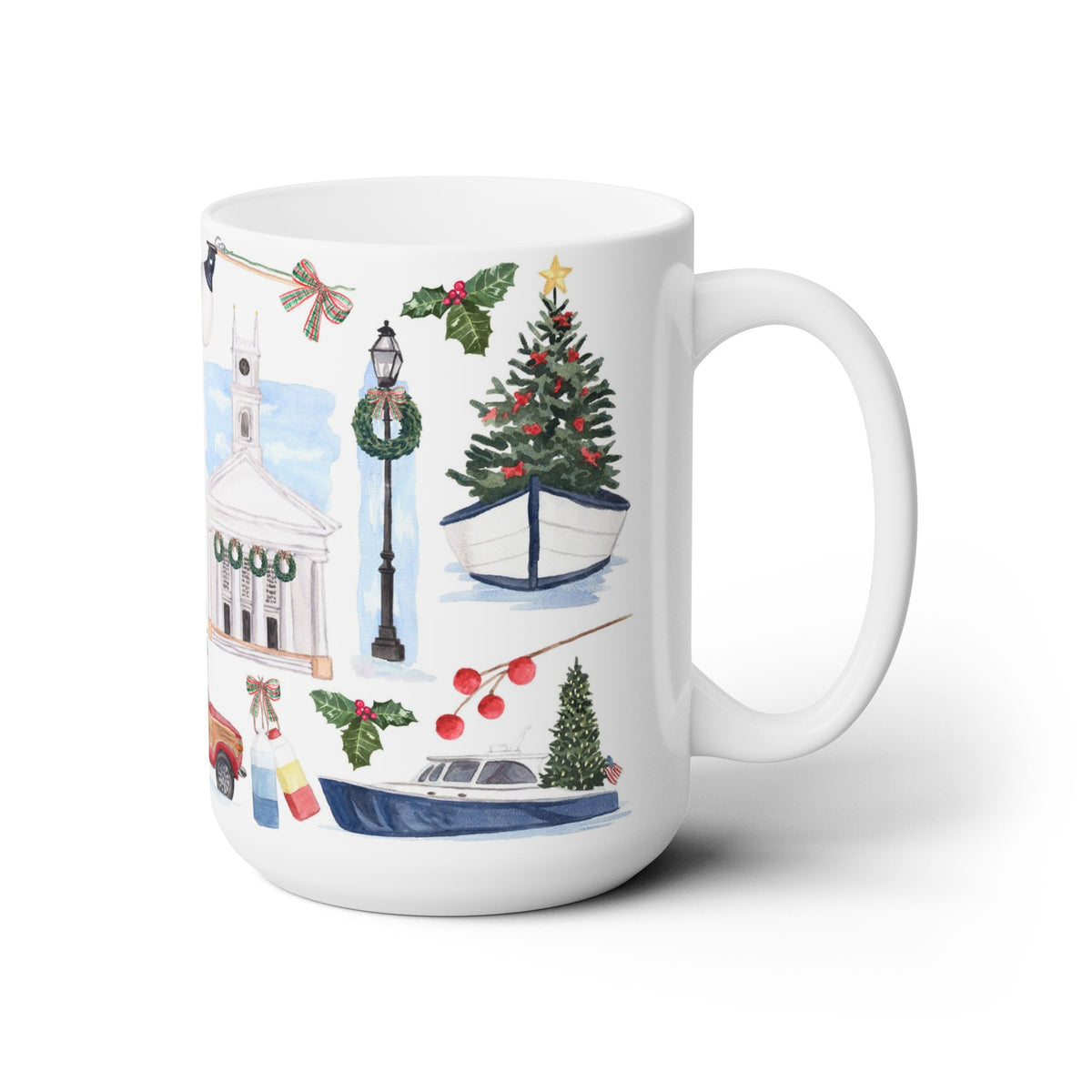 Martha's Vineyard Christmas Ceramic Mug