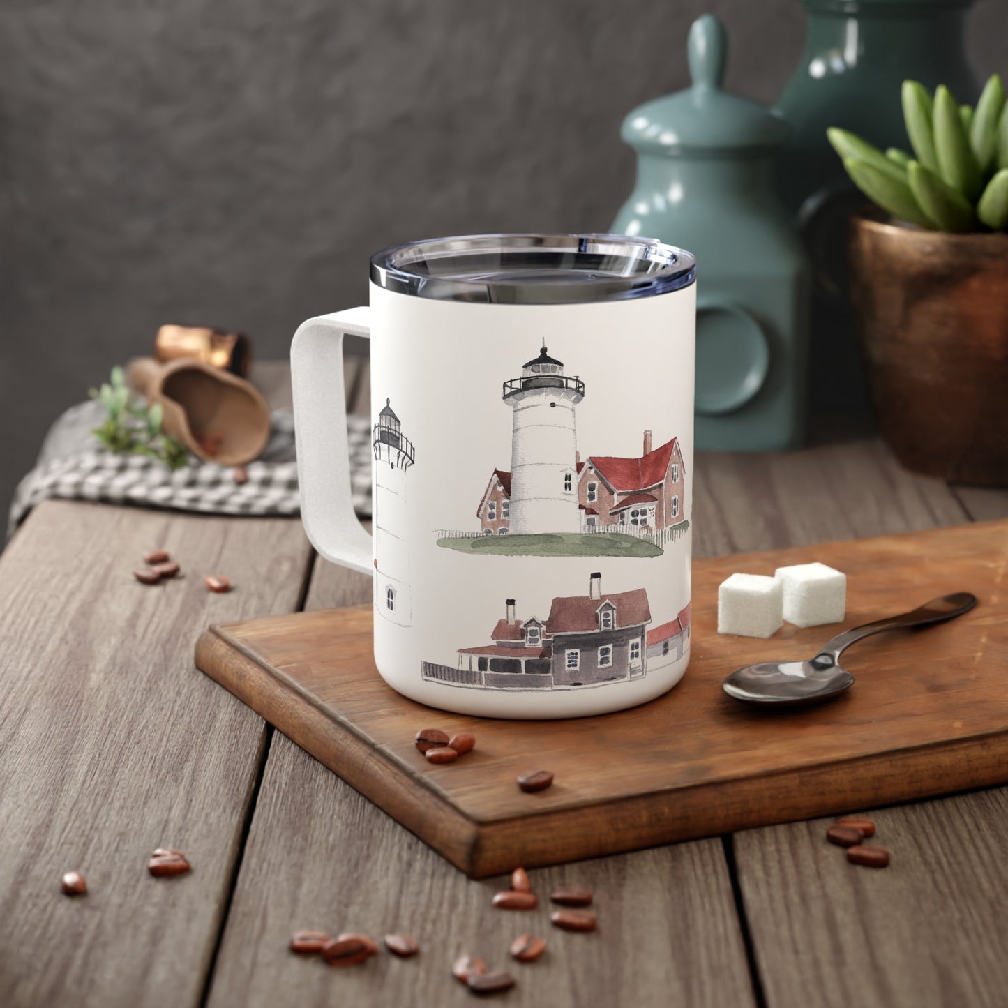 Cape Cod Lighthouses Insulated Mug