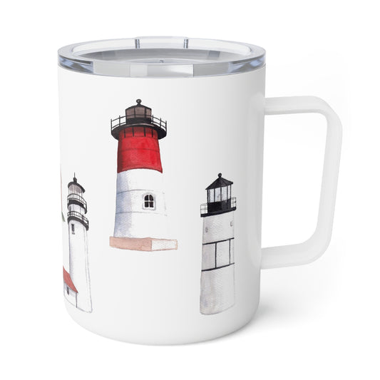 Cape Cod Lighthouses Insulated Mug With Optional Monogram