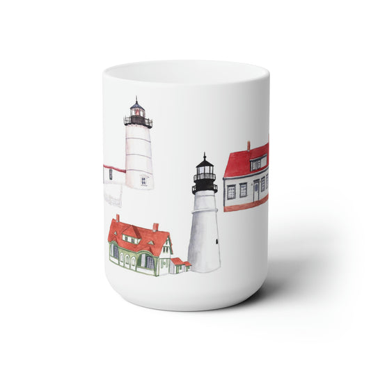 Maine Lighthouses Ceramic Mug