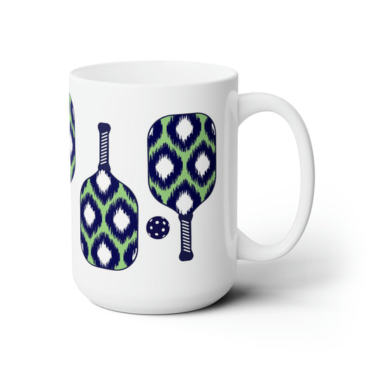 Pickleball Ceramic Mug - Casablanca Ikat