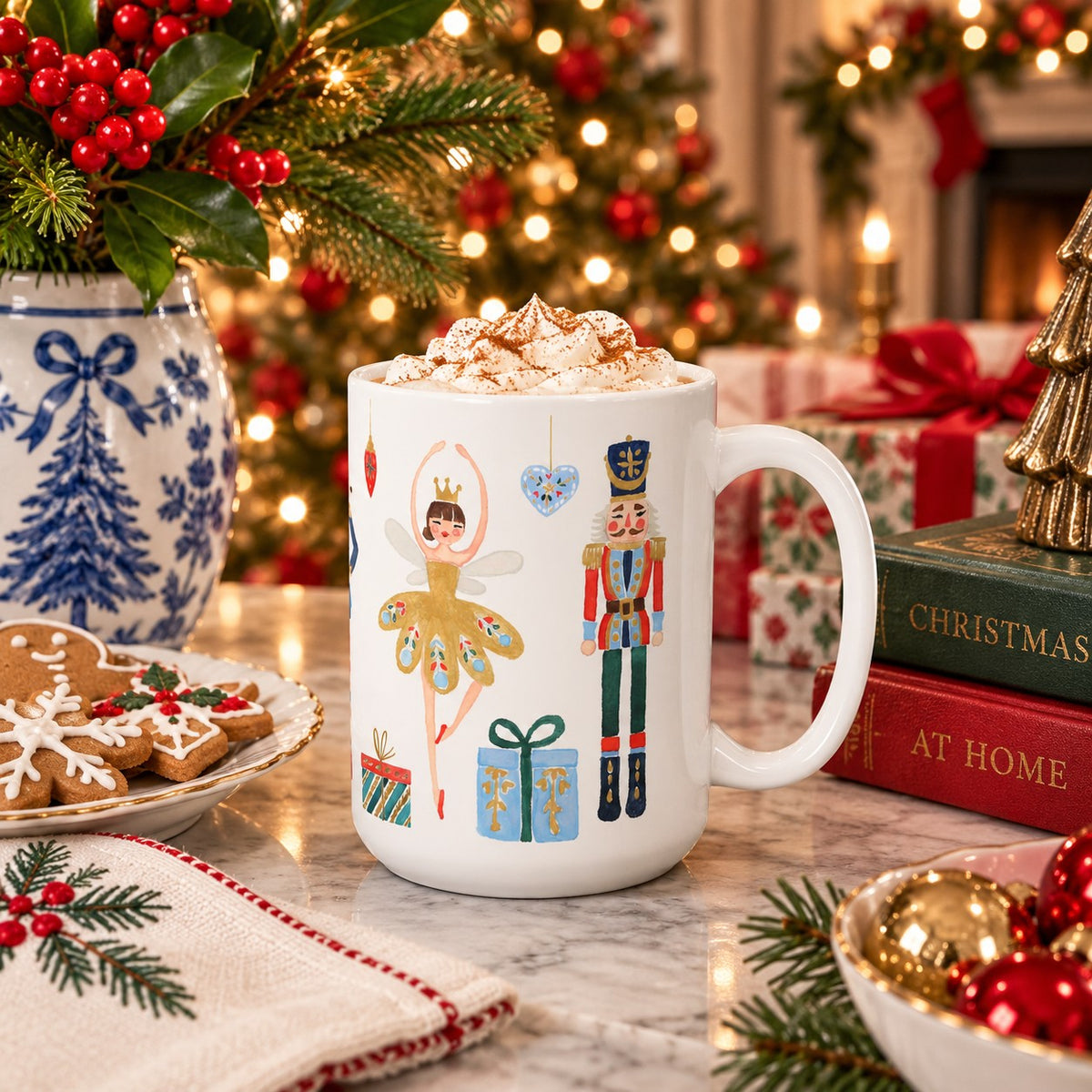 Nutcracker Ceramic Christmas Mug