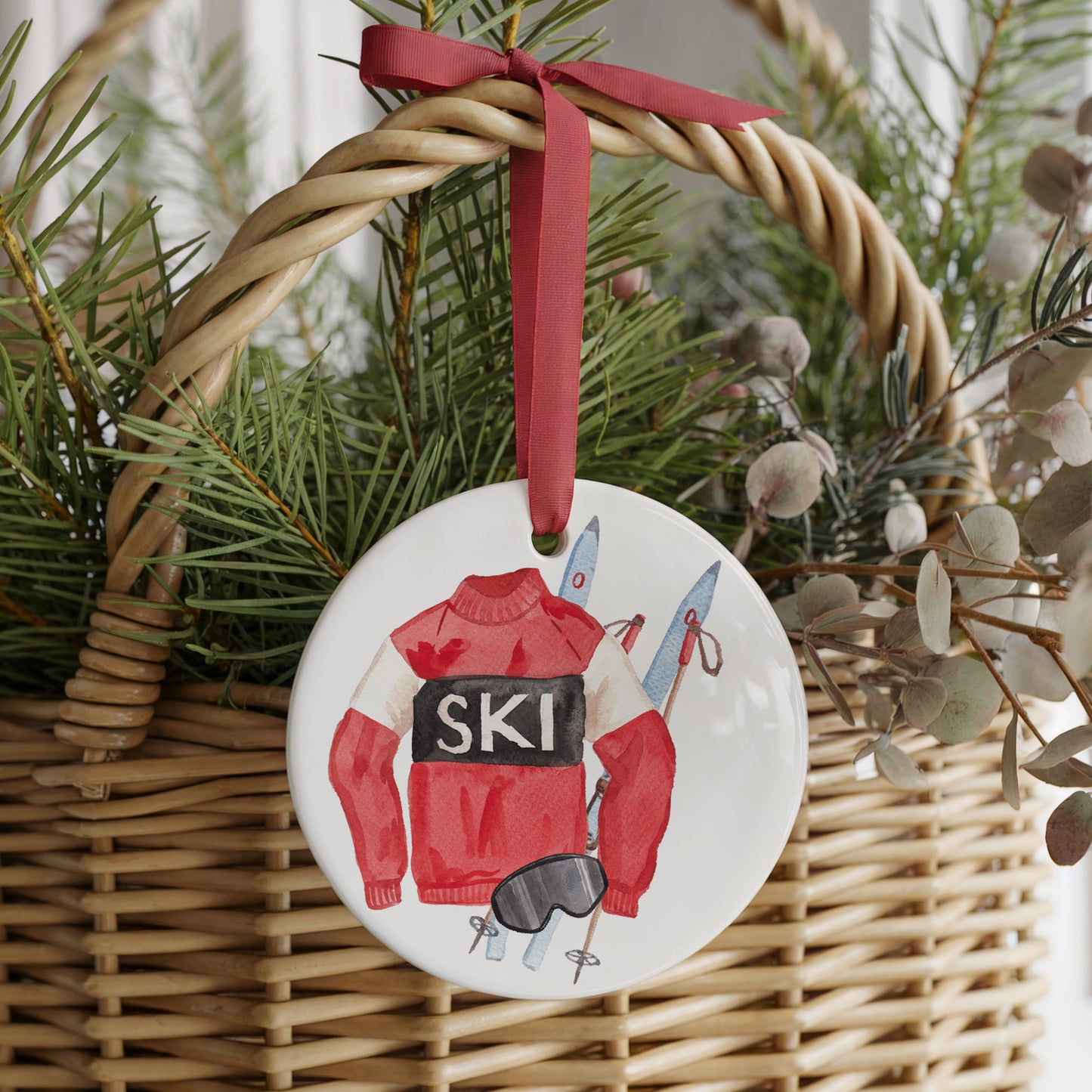 Ski You Later Two Sided Ornament With Gift Presentation Box