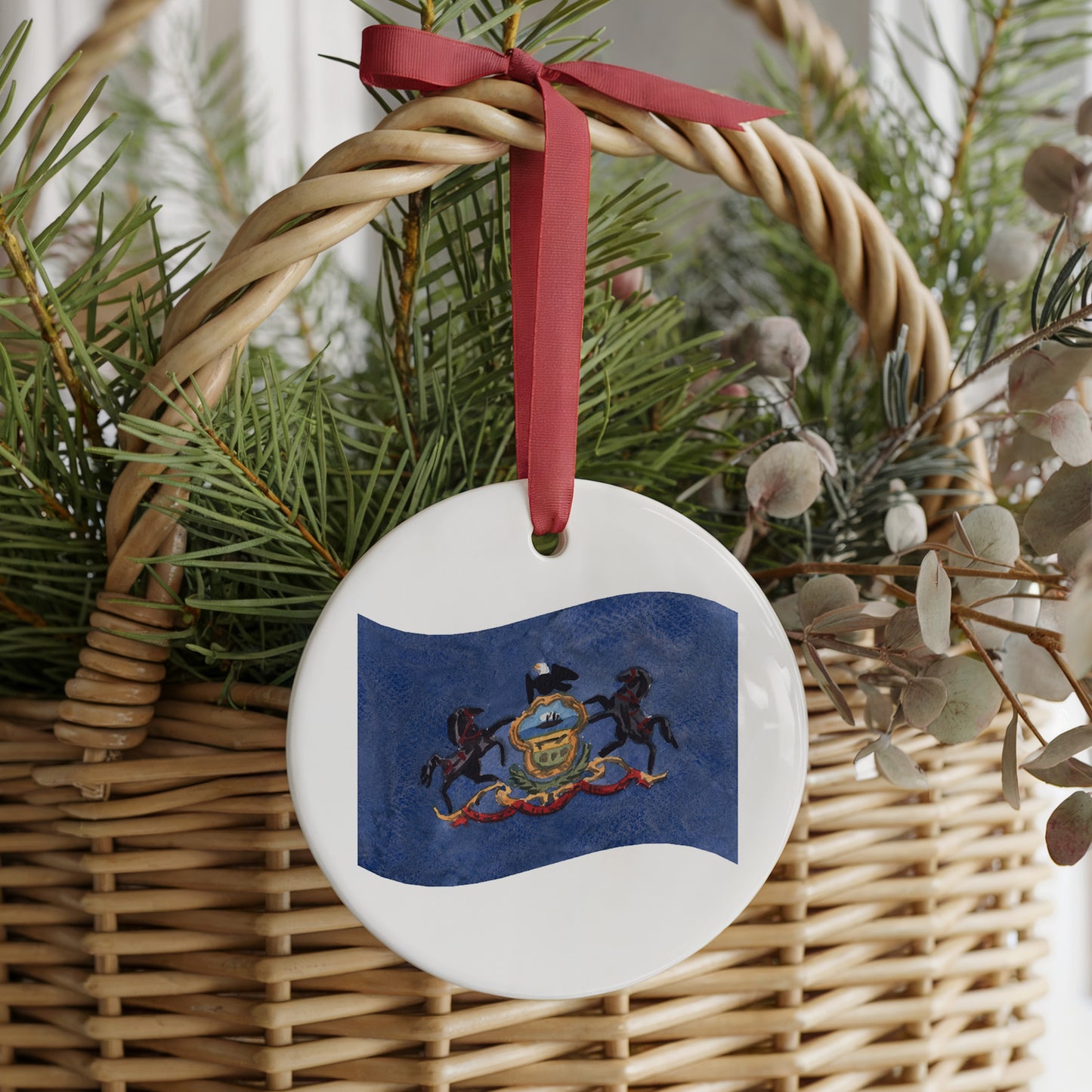 Pennsylvania Forever! Two Sided Ornament With Gift Box