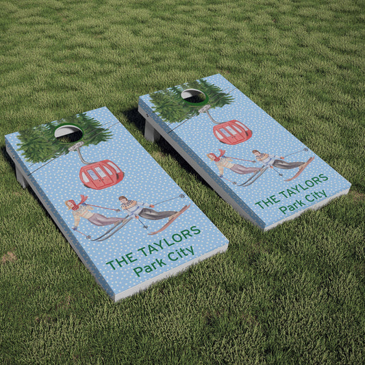 Luxury Personalized Ski You Later Eco-Friendly Cornhole Boards - A Perfect Gift!