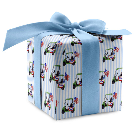 Teeing Up Freedom Golf Luxury Gift Wrap