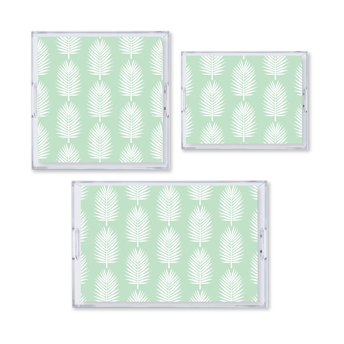 Cabbage Bay Reversible Acrylic Tray With Optional Monogram - Available In 3 Sizes and 3 Colors
