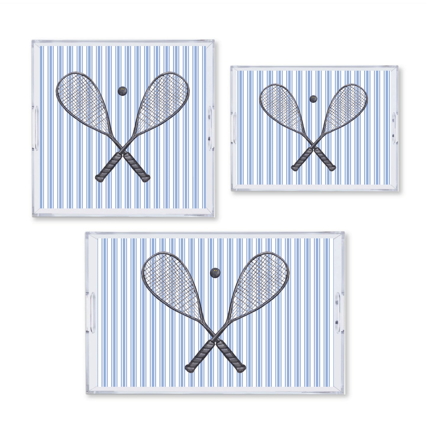 What A (Squash) Racquet Luxury Acrylic Tray - Available In 3 Sizes