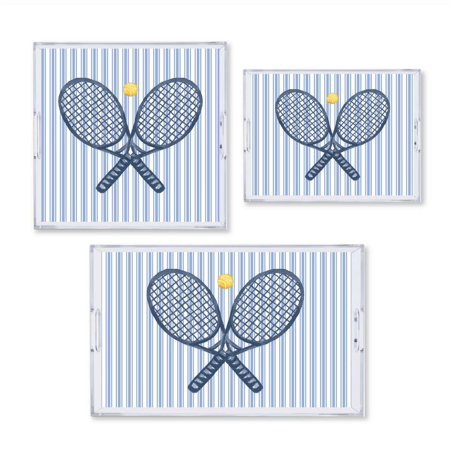 Tennis, Anyone? Luxury Acrylic Tray - Available In 3 Sizes