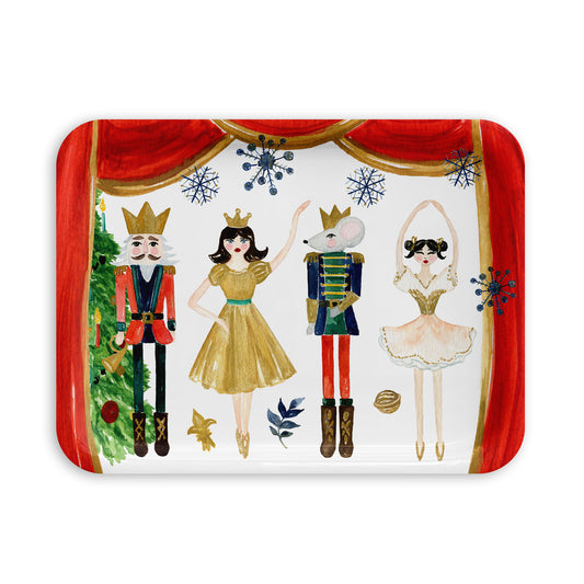 Nutcracker Tray Birchwood Serving Tray