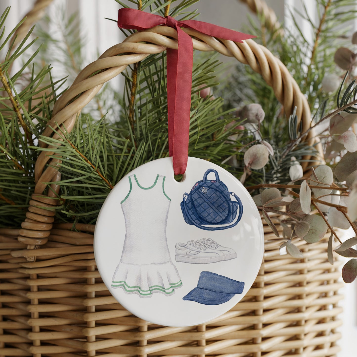 What A Racquet (Women's) Two Sided Ornament With Gift Box