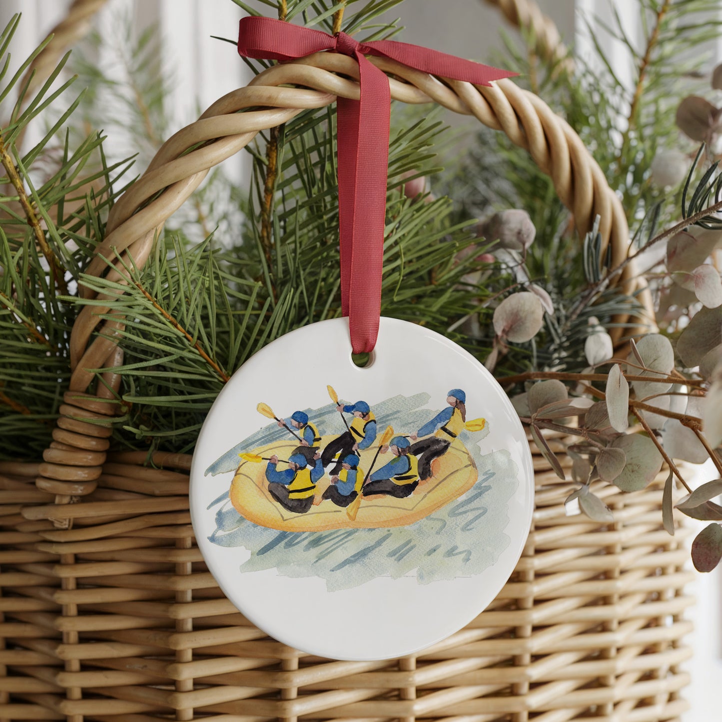 Whitewater Two Sided Ornament With Gift Box