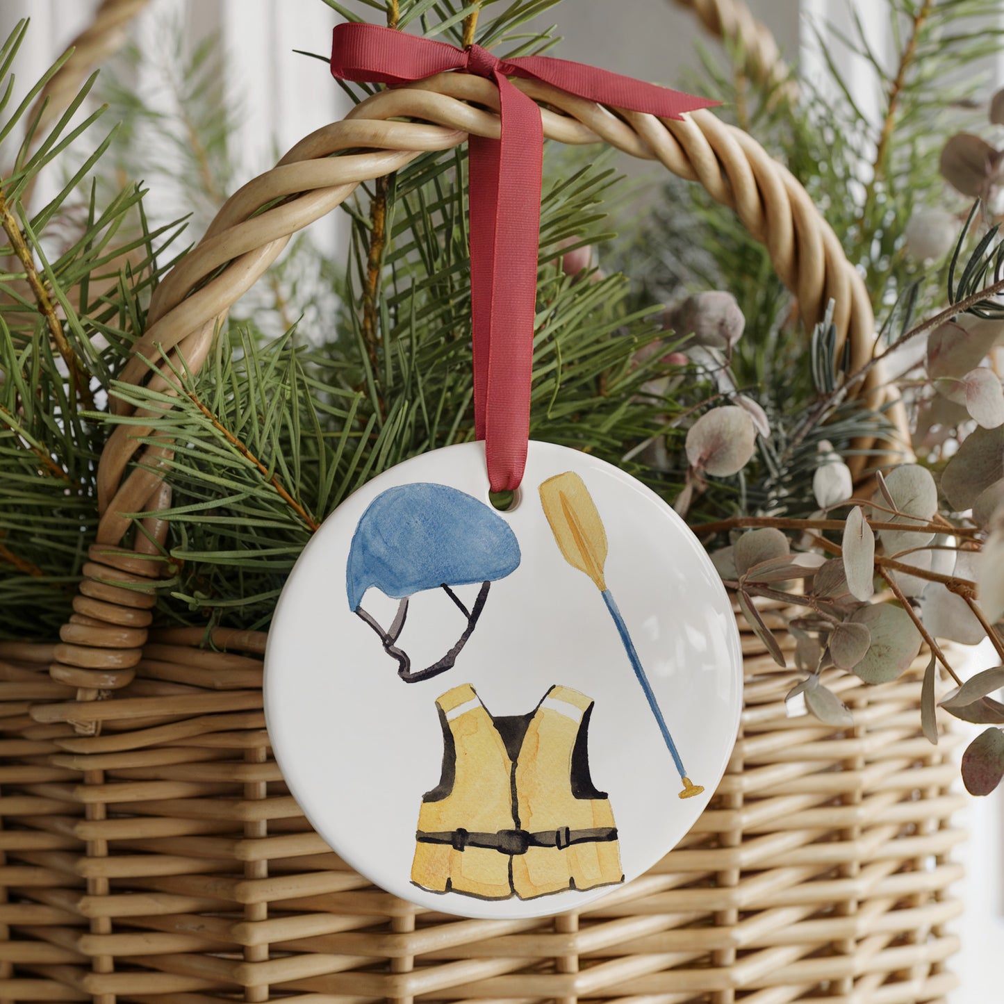 Whitewater Two Sided Ornament With Gift Box