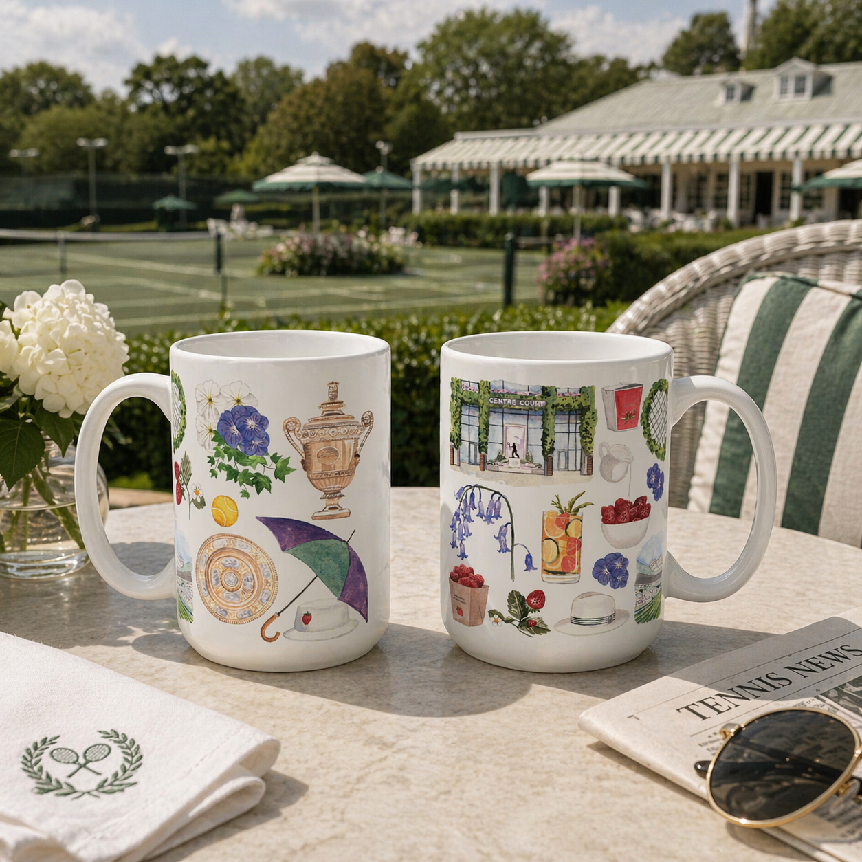 Wimbledon Tennis Ceramic Mug