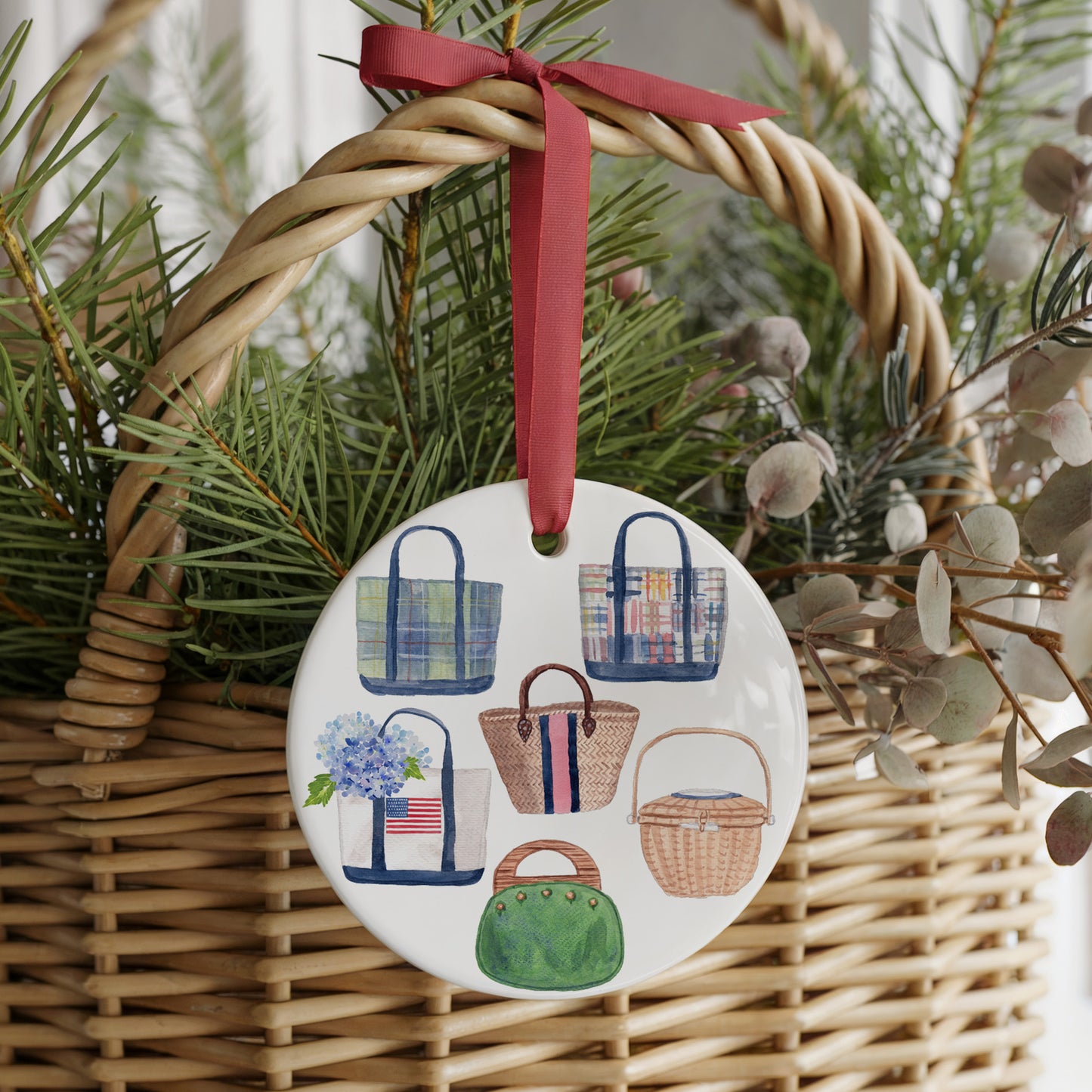 Women's Essentials Two Sided Ornament With Gift Box