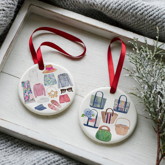 Women's Essentials Two Sided Ornament With Gift Box