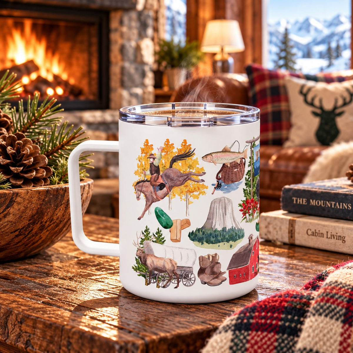 Wyoming Forever! Insulated Travel Mug