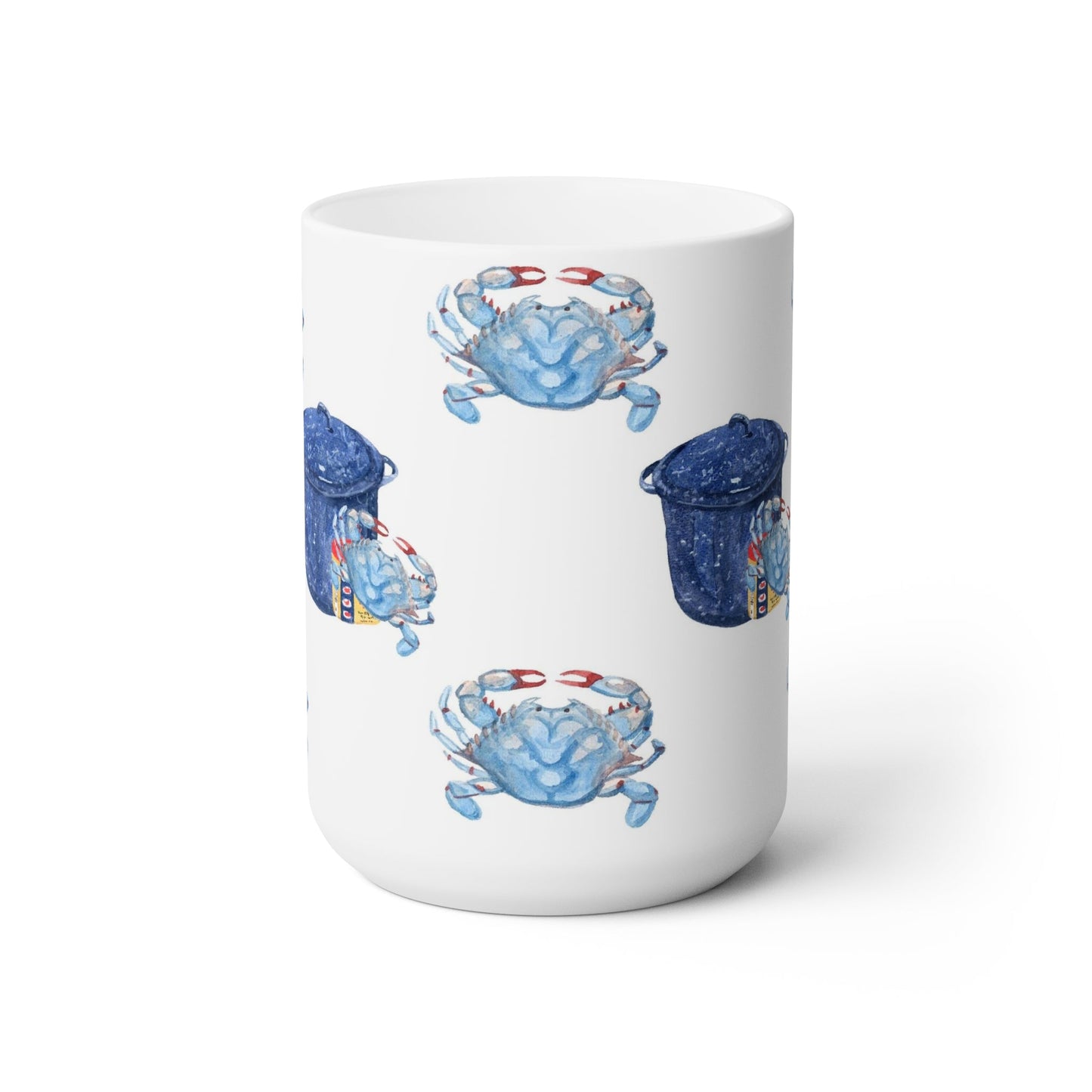 Blue Crabby Ceramic Mug