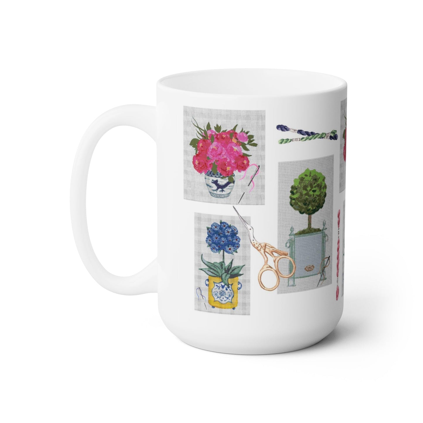 Making A Point Needlepoint Ceramic Mug